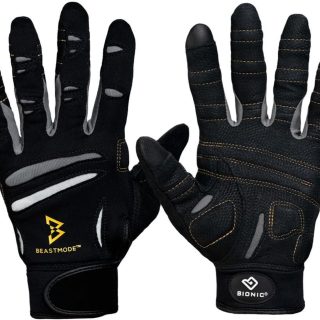 Bionic Men's Beastmode Full Finger Gym Workout Gloves