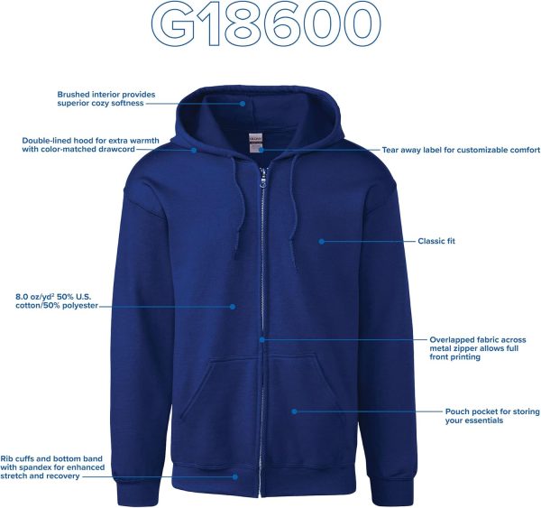 Men's Full Zip Hooded Sweatshirt - Image 4