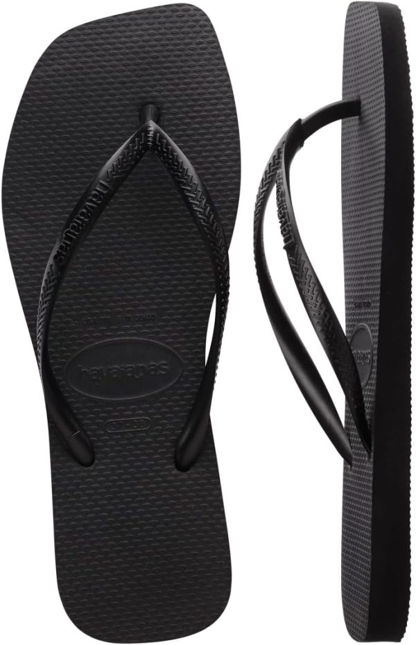 Women Slim Square Sandal - Classic Square Toe Sandals - Image 5