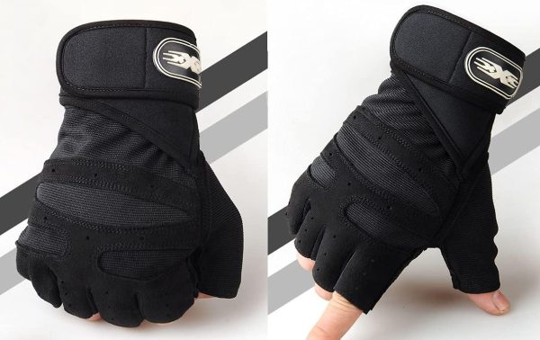 Workout Gloves, Gym Gloves for Men, Wrist Wraps Lifting Wrist Wraps Gloves for Working Out, Hand Out Gloves Fitness Gloves Full Palm Protection - Image 7